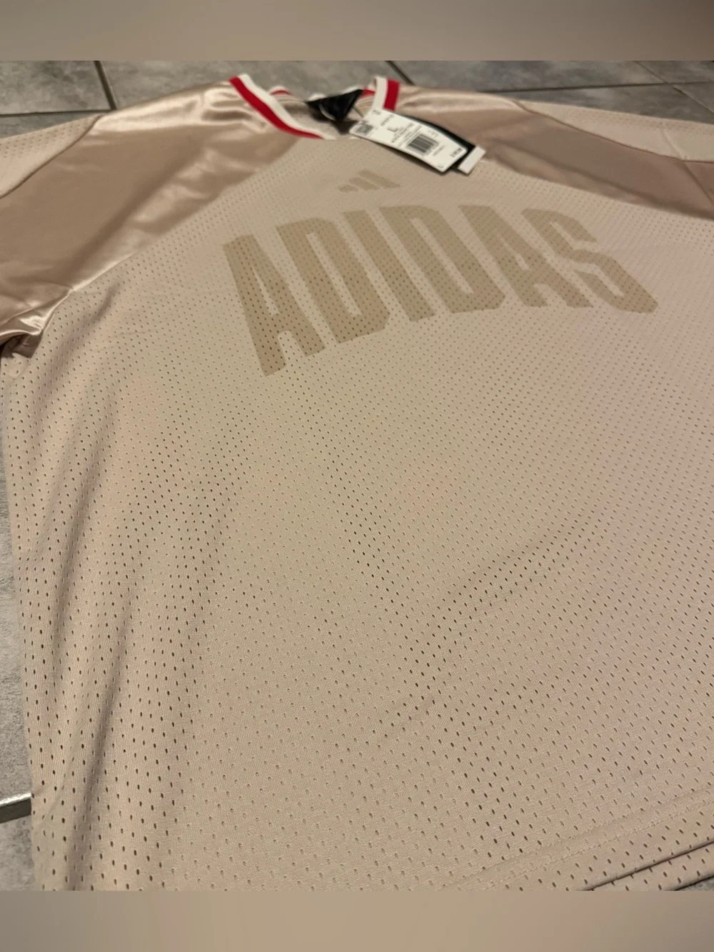 Adidas Stadium Graphic Mesh Tee Loose Oversized Mesh Fit Size Men’s Large